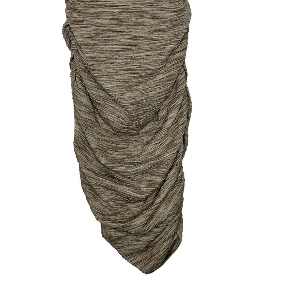 NWT Halara Womens Round Neck Sleeveless Ruched Dress Medium Bodycon Midi Casual - Picture 5 of 12